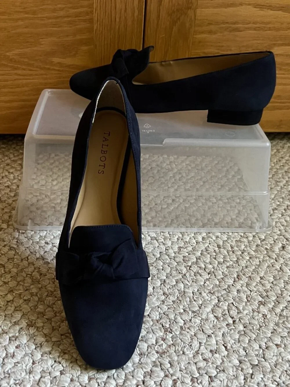 TALBOTS - Jane Tie Strap Suede Loafer -- NEW, with Box